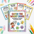 Catch the Worry Bugs negative thinking flashcards for kids cover