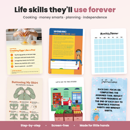 Life skills activities - cooking, money, planning