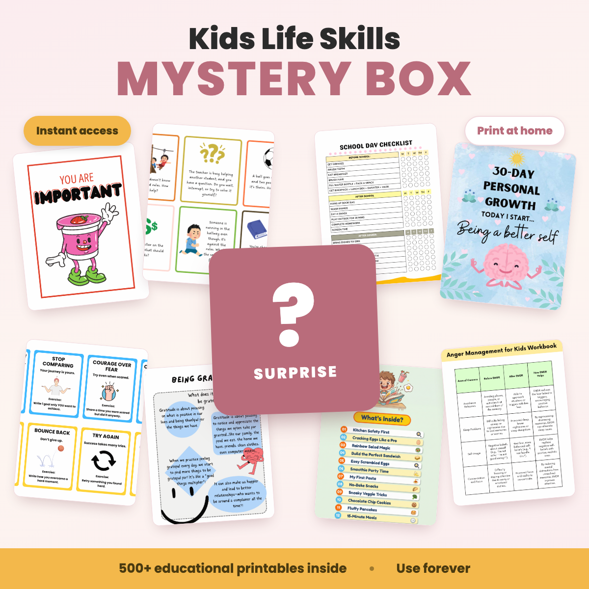 Kids Life Skills Mystery Box